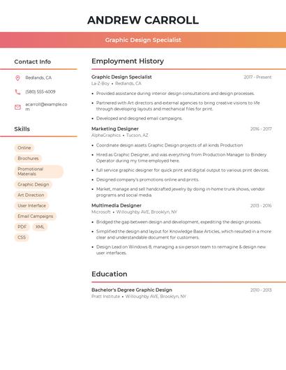Resume example 3