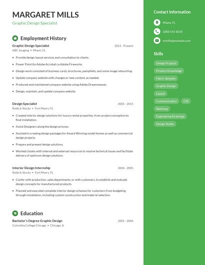 Resume example 4