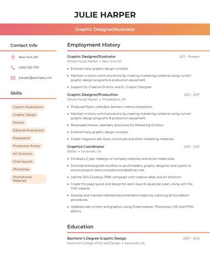 Resume example 3