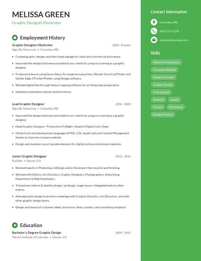 Resume example 4