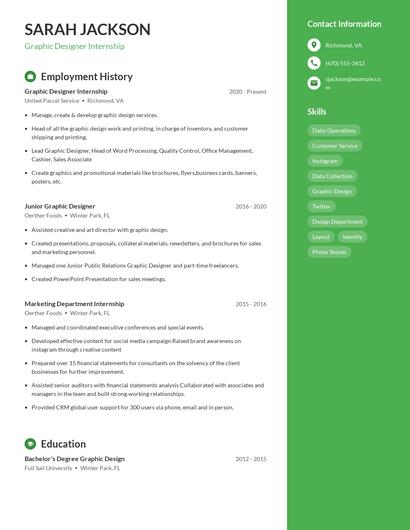 Resume example 5