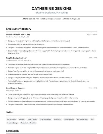 Resume example 2