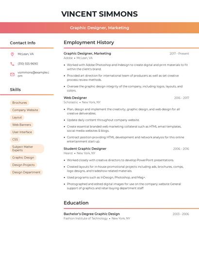 Resume example 3
