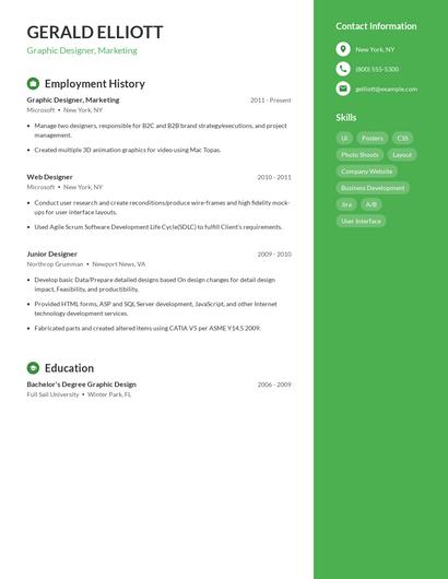 Resume example 5