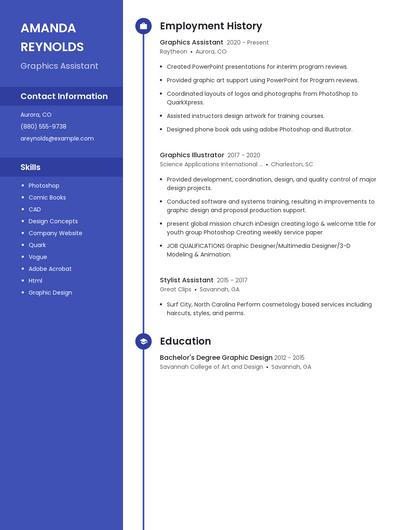 Graphics Assistant Resume