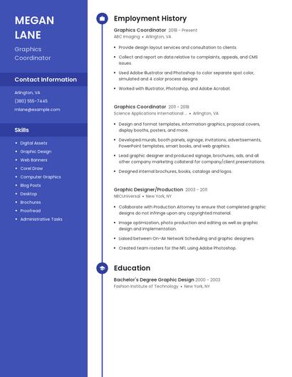 Graphics Coordinator Resume