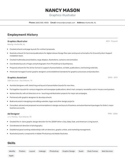 Resume example 2