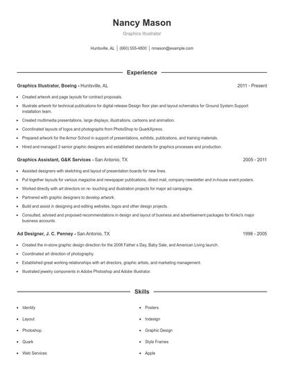 Resume example 1