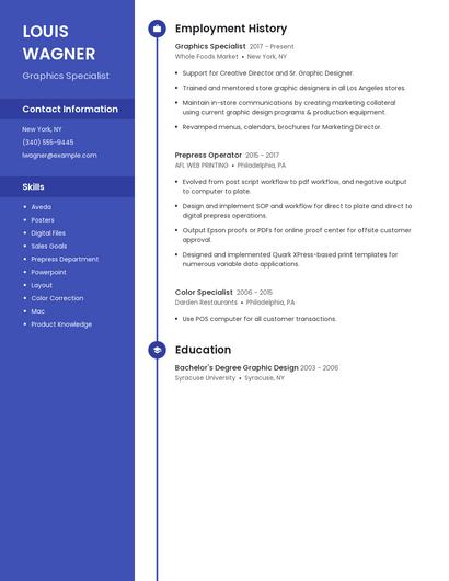 Resume example 5