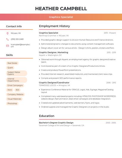 Resume example 3