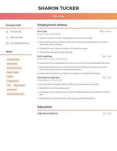 Resume example 3