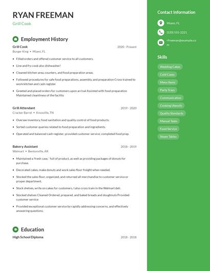 Resume example 4