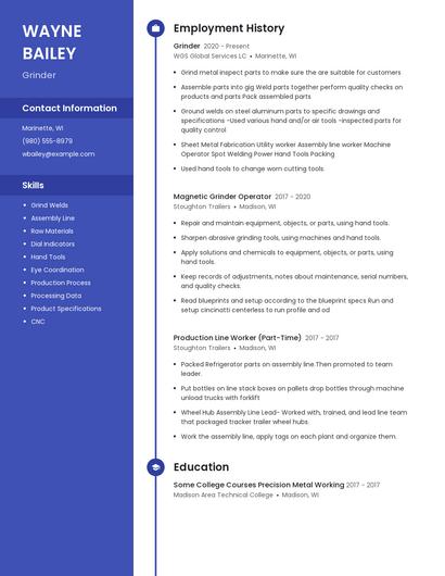 Resume example 4