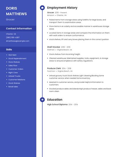 Grocer Resume