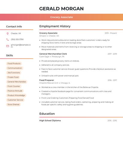 Resume example 3