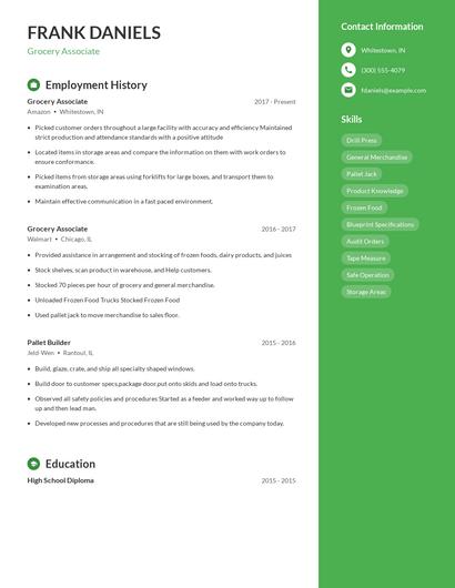 Resume example 4