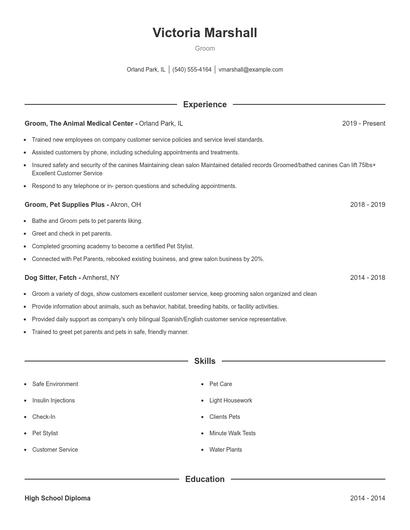 Resume example 1