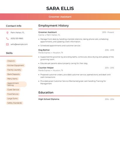 Resume example 3