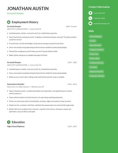 Resume example 4