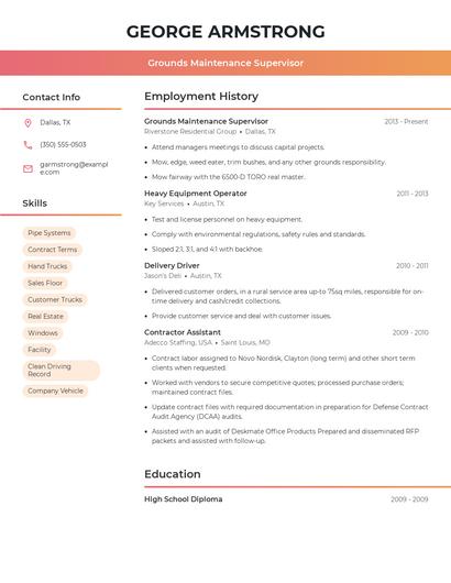 Resume example 3