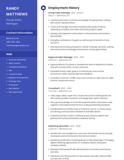 Resume example 4