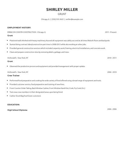 Grunt Resume