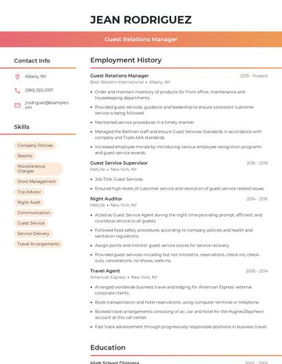 Resume example 3