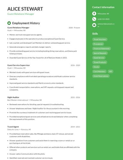 Resume example 5