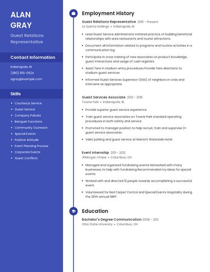 Resume example 4