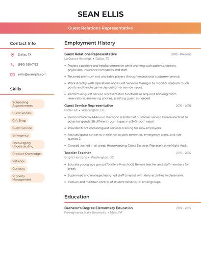 Resume example 3