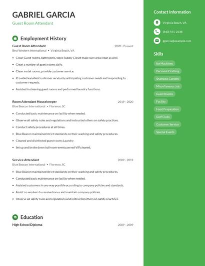 Resume example 5