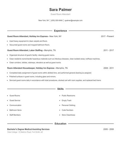 Resume example 1