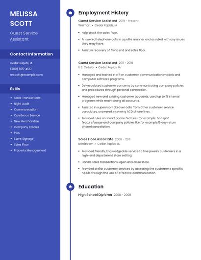 Resume example 4