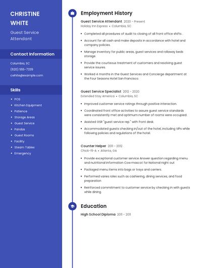 Resume example 5