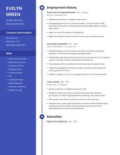 Resume example 4