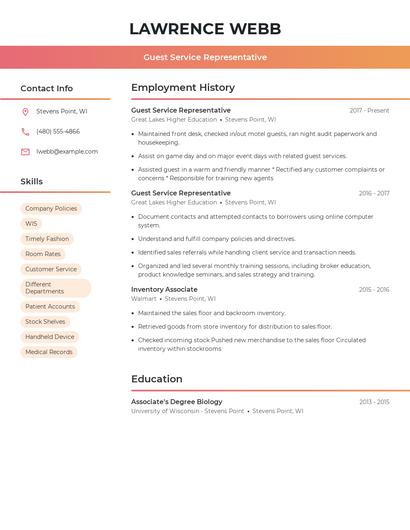 Resume example 3