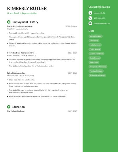 Resume example 5