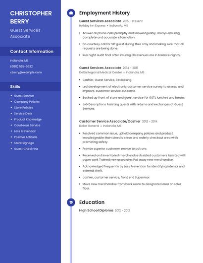 Resume example 5