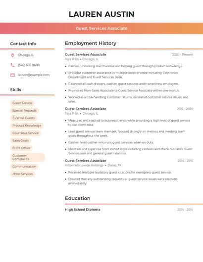 Resume example 3