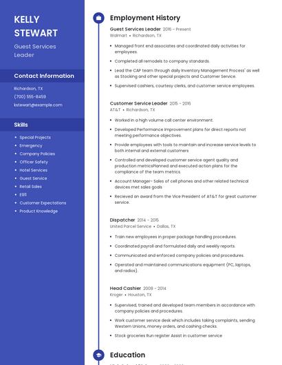 Resume example 5