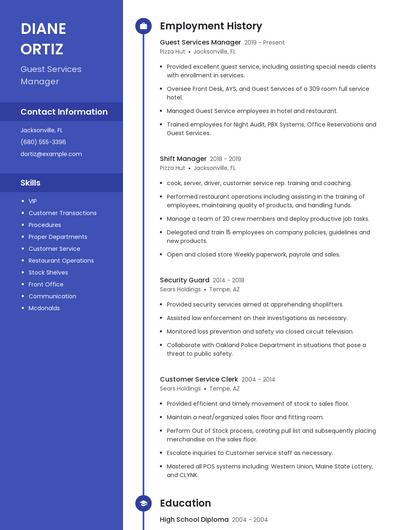 Resume example 5
