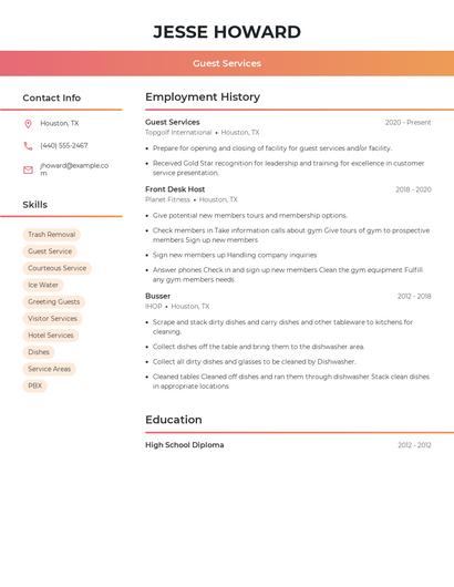 Resume example 3