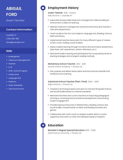 Resume example 4