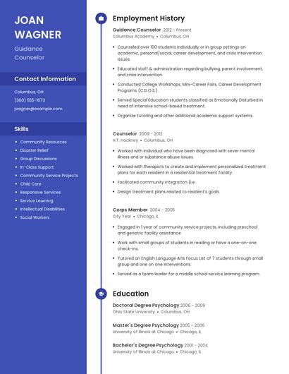 Resume example 4