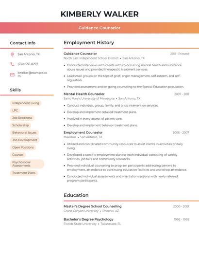 Resume example 3