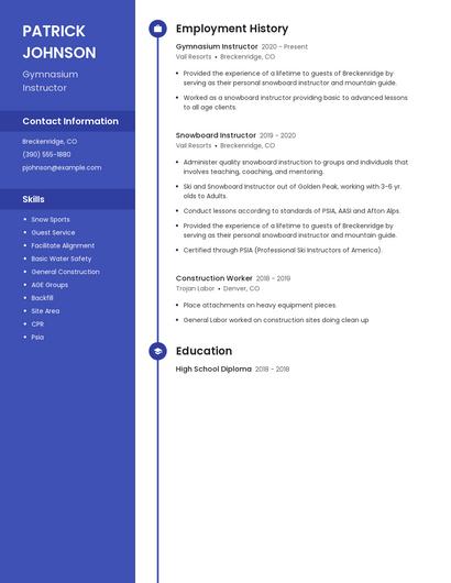 Resume example 4