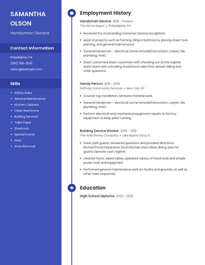 Resume example 5