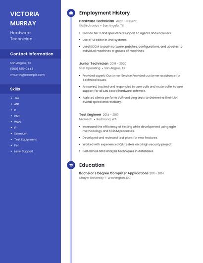 Resume example 5