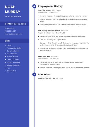 Resume example 5