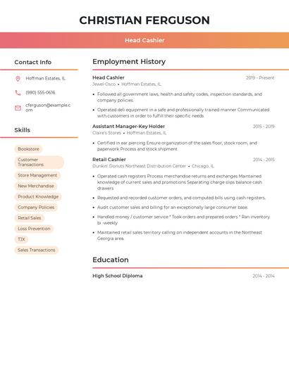 Resume example 3